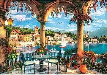 CLEMENTONI Puzzle Výhľad na jazero Como 1000 dielikov