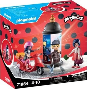 Playmobil 71864 Kúzelná Lienka a Čierny kocúr: Marinettin skúter
