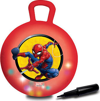 Lexibook Nafukovací skákací míč se světelnými efekty Spider-Man 45 cm, červený