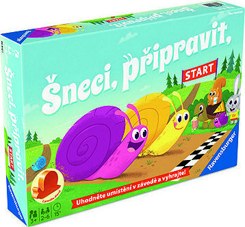 Ravensburger 249121 Slimáky, pripraviť, Štart!