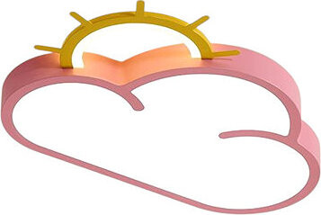 KIK KX3165 LED Stmievateľné detské stropné svietidlo LED, 30 W, ružový mráčik