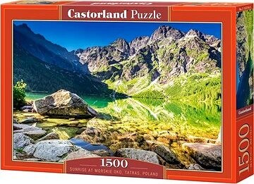 CASTORLAND Puzzle Východ slunce u jezera Morskie Oko 1500 dílků