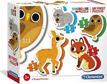 Clementoni Moje první puzzle Lesní zvířátka 4v1 (2,3,4,5 dílků)