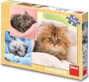 Roztomilé mačiatka 3× 55 puzzle