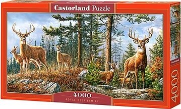 Castorland Puzzle Kráľovská jelenia rodina 4000 dielikov