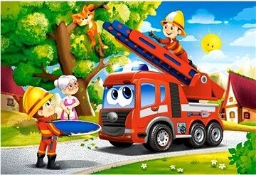 CASTORLAND Puzzle Hasiči v akcii MAXI 40 dielikov