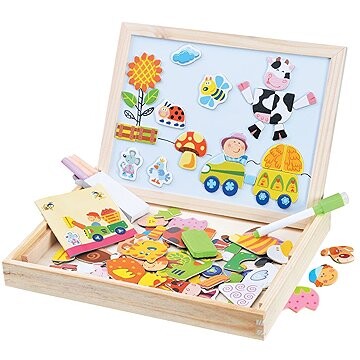 Dvěděti Magnetická tabuľka Farma 102 dielikov