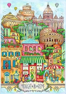 Trefl Premium Plus Půlnoc v Římě 1000 dílků