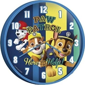 Paw Patrol Here To Help Nástenné hodiny