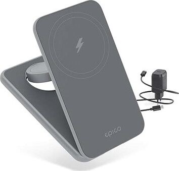 Epico Mag+ skladacia bezdrôtová nabíjačka s podporou MagSafe – vesmírne šedá