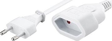 PremiumCord dvojvidlica 230 V 5 m biely