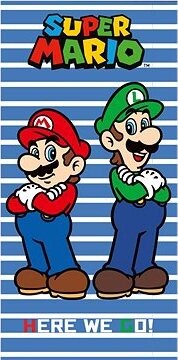 Kaptan Detská osuška Super Mario a Luigi