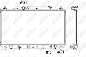 NRF Chladič, chladenie motora 53307