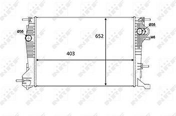 NRF Chladič, chladenie motora 58488
