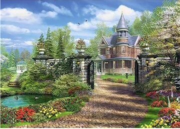 Schmidt Puzzle Idylické vidiecke obydlie 1000 dielikov