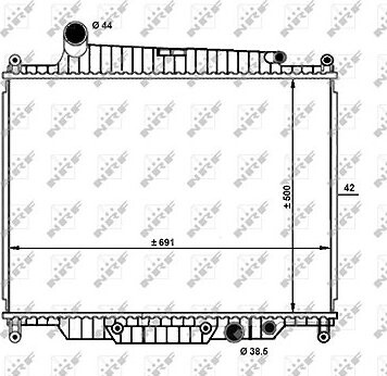 NRF Chladič, chladenie motora 59096