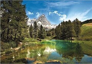 CLEMENTONI Modré jazero 1500 dielikov