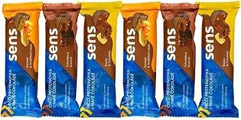 SENS Ochutnávkový balíček proteínových tyčiniek v tmavej čokoláde 3× 2 ks – 6× 60 g