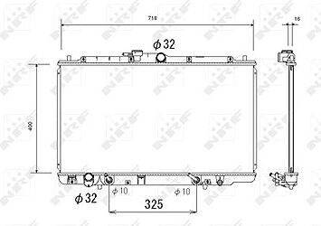 NRF Chladič, chladenie motora 53744