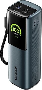 Vention 27000 mAh Power Bank (USB-C + USB-C/USB-C/USB-A) 200 W Gray LED Display Type