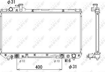 NRF Chladič, chladenie motora 53288