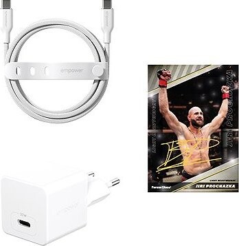 PanzerGlass Empower BJP nabíjačka Turbo GaN 30 W + kábel USB-C/USB-C, 2 m