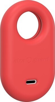 AlzaGuard Silicone Keychain pre Samsung SmartTag 2 – červené