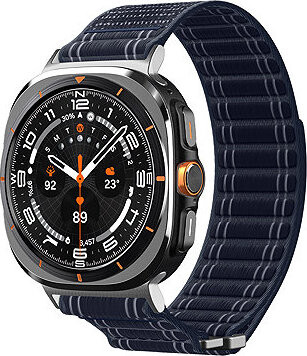 Spigen Fabric Band Hook And Loop Samsung Galaxy Watch Ultra 47mm Navy