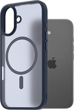 AlzaGuard Matte Case Compatible with MagSafe pre iPhone 17 tmavomodrý