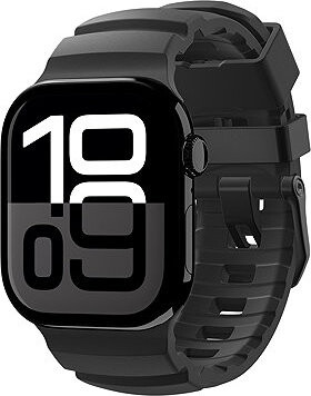 Spigen Silicone Band Apple Watch 49mm/46mm/45mm/44mm Black
