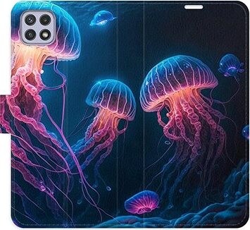iSaprio flip puzdro Jellyfish pre Samsung Galaxy A22 5G