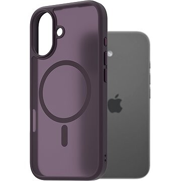 AlzaGuard Matte Case Compatible with Magsafe pre iPhone 17 tmavo fialový