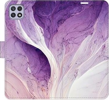 iSaprio flip puzdro Purple Paint pre Samsung Galaxy A22 5G