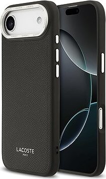 Lacoste PU Leather Champs Elysees MagSafe Zadný Kryt pre iPhone Air Black