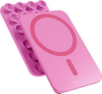 Epico Mag+ prísavný držiak na telefón MagSafe kompatibilný – ružový