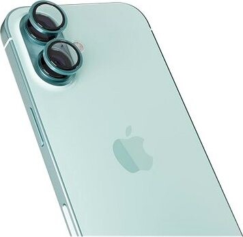 Epico hliníkové ochranné sklo na šošovky fotoaparátu pre iPhone 16/16 Plus – modrozelená