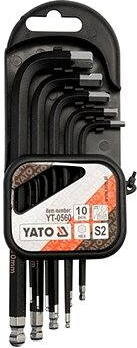 YATO Súprava kľúčov imbus s guľôčkou 10 ks dlhšie YT-0560