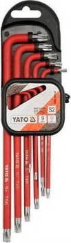 YATO Sada kľúčov TORX s otvorom 9 ks YT-0563