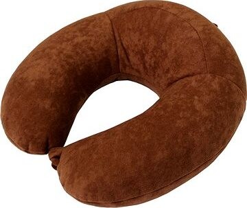 SOTRA Cestovný vankúš Prop – Hnedý