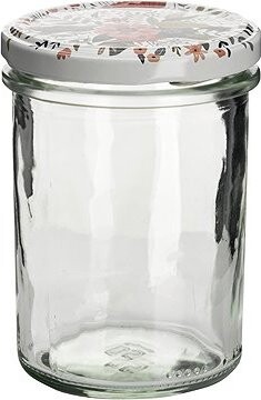 Gastro Zaváracie poháre Letné kvety, súprava 6 ks, číre, s viečkom, objem 0,230 l