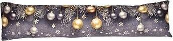 Forbyt CYH5918C Vánoční okenní polštář 20 × 85 cm, Jehličí a baňky