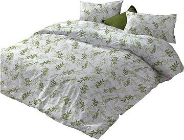 Kaptan Bavlnené obliečky Vŕbové listy 140 × 200, 70 × 90 cm