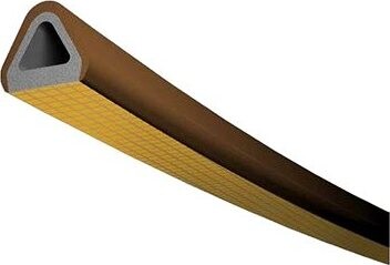 Trelleborg tesnenie TLT do okien a dverí, profil D 6 H, 9 × 8 mm, hnedé, 2 × 3 m