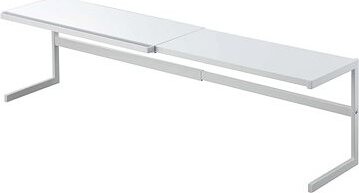 Yamazaki Polica kuchynská roztiahnuteľná Tower 4480 kov 54 – 92 cm biela
