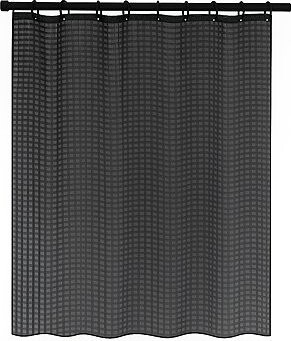 DuraHome Závěs koupelnový 180 × 180 cm PEVA, 2D, černý