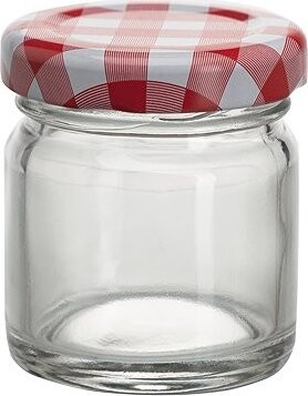 Gastro Zaváracie poháre s viečkom káro 41 ml, TO43, 8 ks