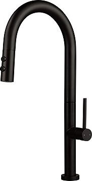 DEANTE Olfato kuchynská batéria s vyťahovacou hubicou, 2 typy prúdu, čierna (BQO_N72M)