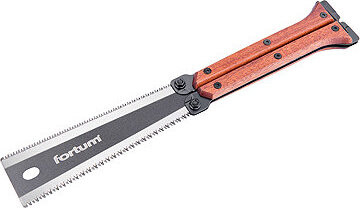 FORTUM Píla zatváracia/ vrecková dvojčepeľová, 300 mm s drevenou rukoväťou, 4772120
