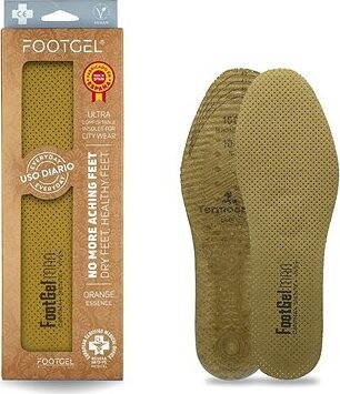 Footgel Gélové vložky do topánok WALK s pánskou vôňou pomaranč, veľkosť 43-47