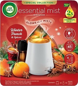 AIR WICK aróma difuzér + náplň Winter Punch & Spices 20 ml
